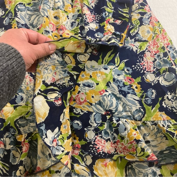 Old Navy Floral Print Midi  Drees Sleeveles Multicolor V Neck Sz XL - Picture 14 of 16